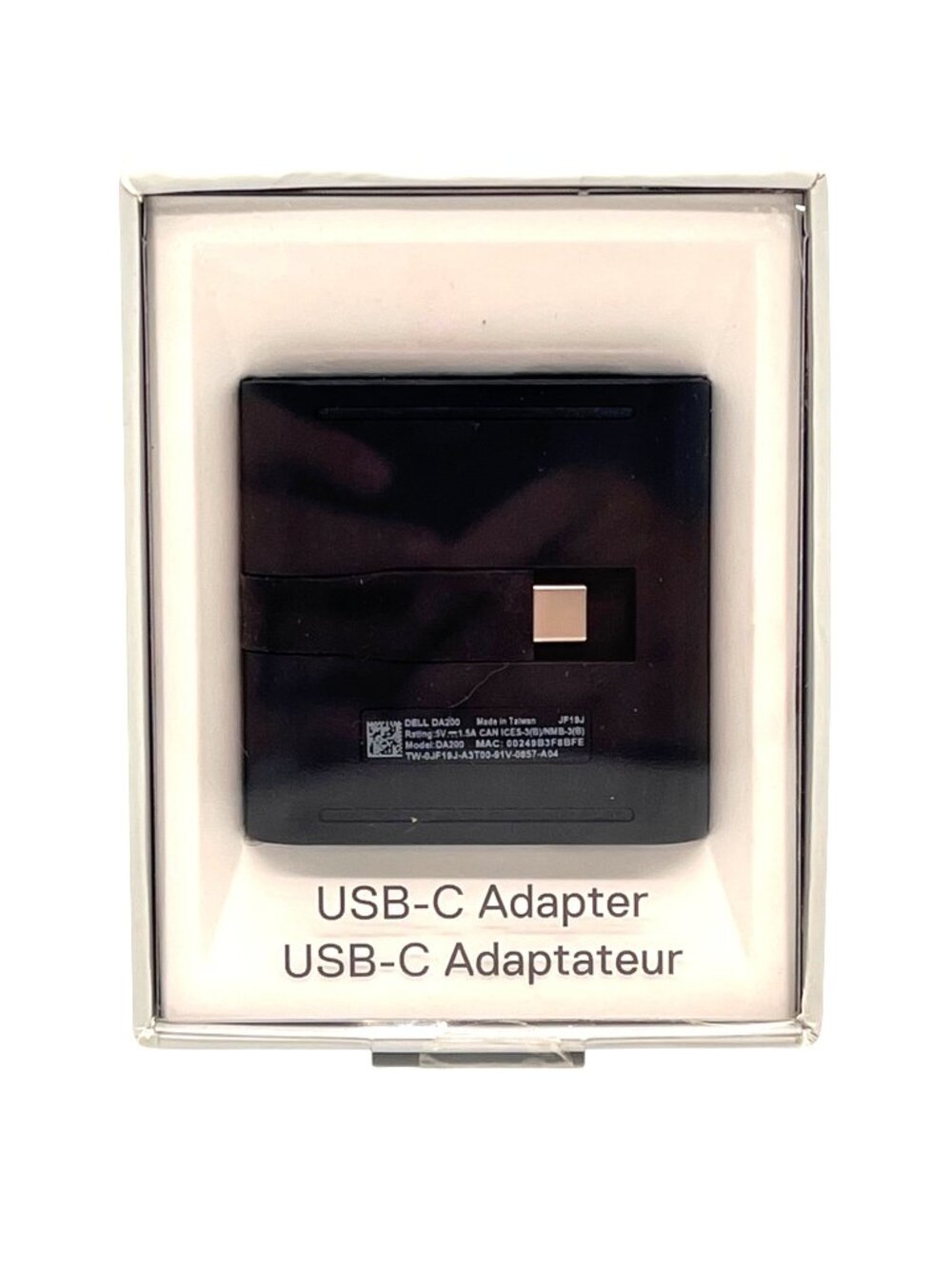 Dell USB-C Adapter DA200 With HDMI VGA Ethernet & USB Ports For Laptops Compact